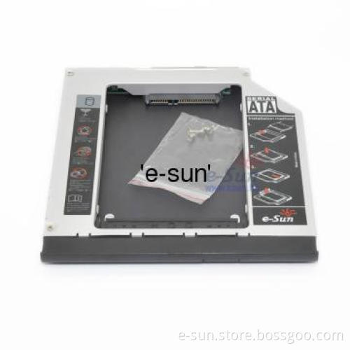 laptop 2nd Hard drive caddy case enclosure 2nd HDD caddy case